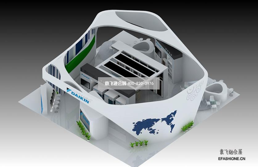 大金空調制冷展展臺設計搭建,空調展臺設計搭建