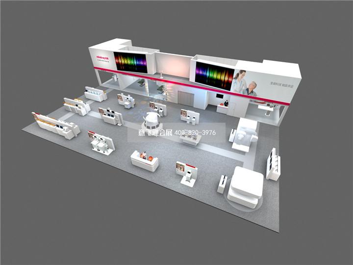 邁瑞生物科技醫(yī)藥器材展雙層展臺(tái)設(shè)計(jì)效果圖