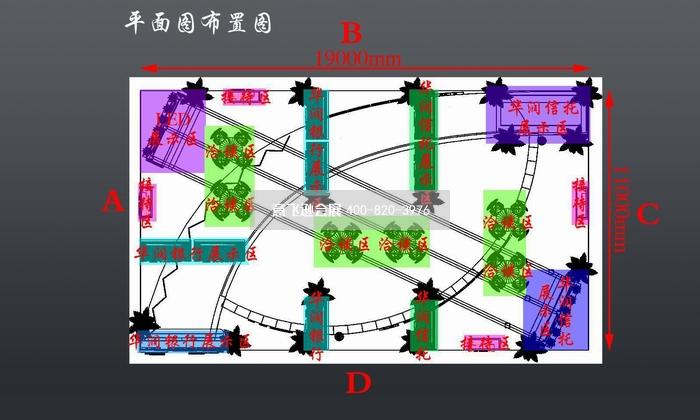 華潤銀行金融理財展臺設計效果圖