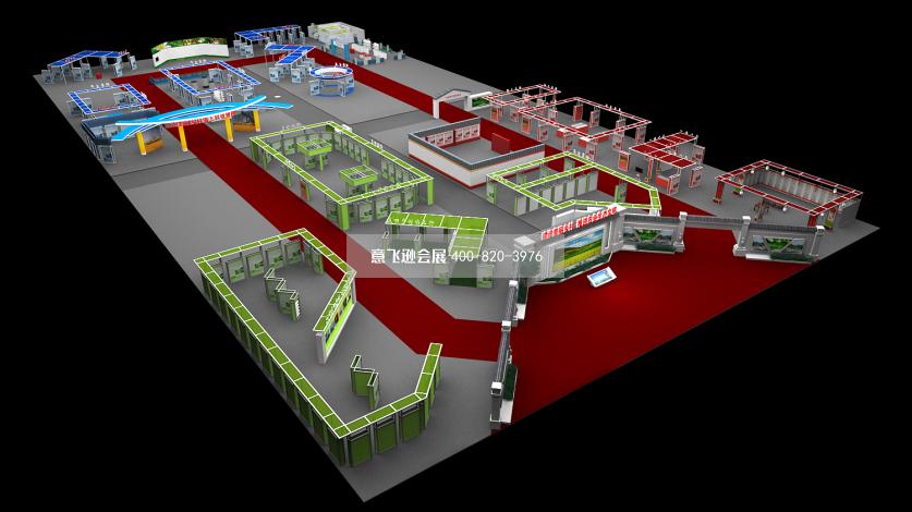 美麗鄉(xiāng)村成果展大型展臺設(shè)計(jì)效果圖