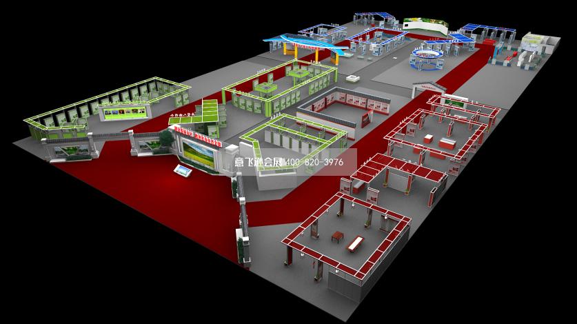 美麗鄉(xiāng)村成果展大型展臺設(shè)計(jì)效果圖