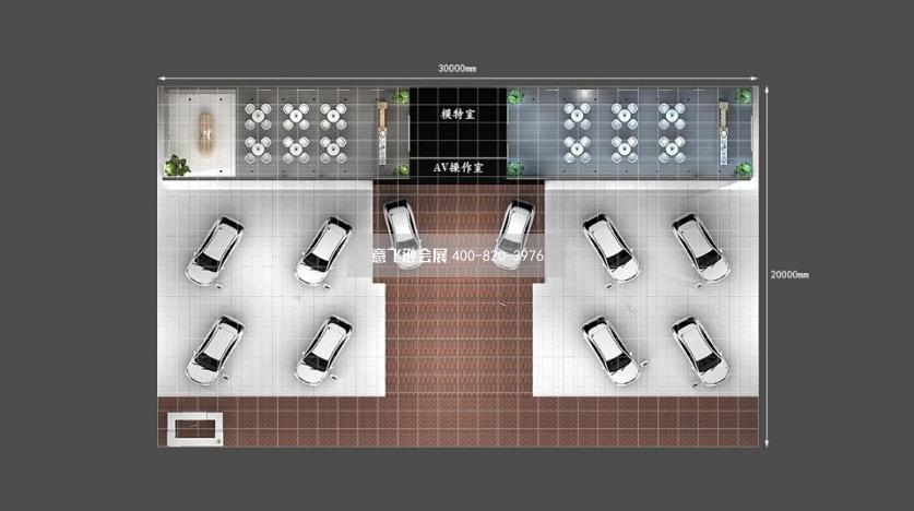 貴陽車展展臺設計,長城哈佛汽車貴陽車展展臺設計效果圖